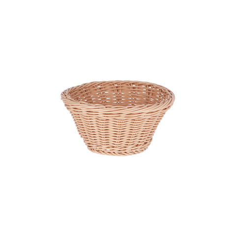 04050 Chef Inox Display Baskets & Bowls Round Bread Basket Polypropylene 185x100mm