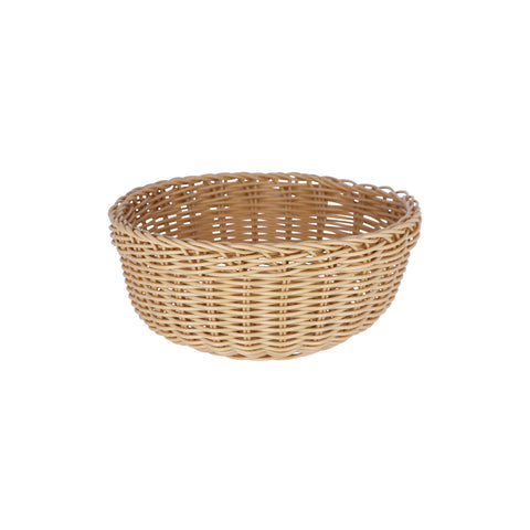 04053 Chef Inox Display Baskets & Bowls Round Bread Basket Polypropylene 240x100mm