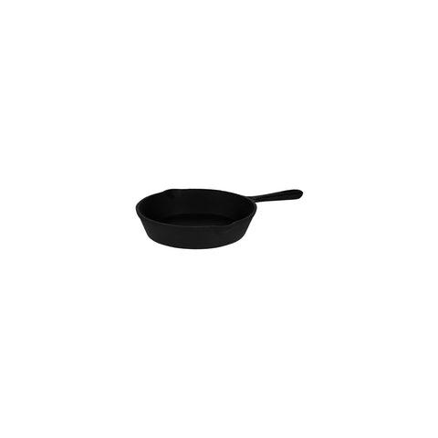 04640 Chef Inox Cast Iron Round Frypan w/ Spout 190x45mm