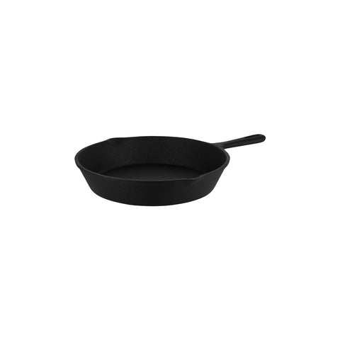 04641 Chef Inox Cast Iron Round Frypan w/ Spout 260x45mm