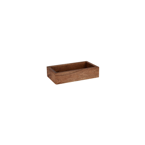 04784 Chef Inox Serve Natural Acacia Table Display Box 260x150x60mm