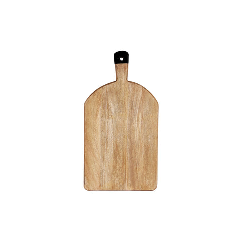 04994 Chef Inox Serve Mangowood Rectangular Serving Board w/ Black Handle 520x280x40mm