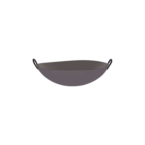 05214 Chef Inox Asian Woks Two Handle Iron Wok 350mm