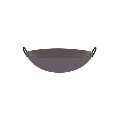 05216 Chef Inox Asian Woks Two Handle Iron Wok 400mm