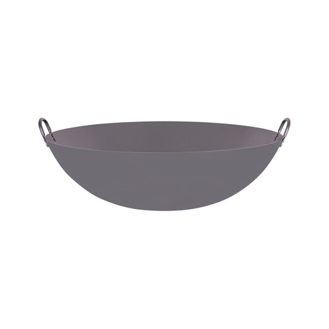 05220 Chef Inox Asian Woks Two Handle Iron Wok 500mm