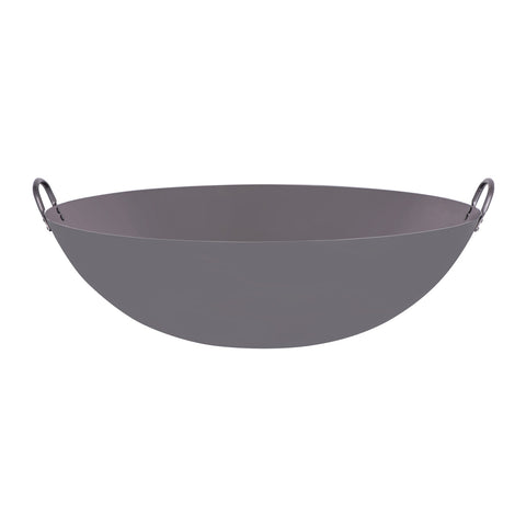 05224 Chef Inox Asian Woks Two Handle Iron Wok 600mm