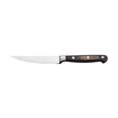 19943 Steak Knives Trenton Posh II Riveted Steak Knife Brown 230mm