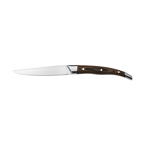19961 Steak Knives Cavalier Lacrox Steak Knife Olive Handle 242mm