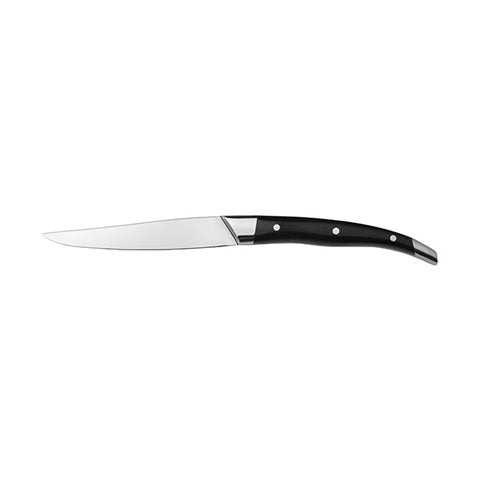 19962 Steak Knives Cavalier Lacrox Steak Knife Black Handle 242mm