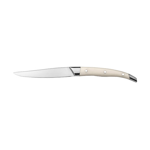 19963 Steak Knives Cavalier Lacrox Steak Knife White Handle 242mm