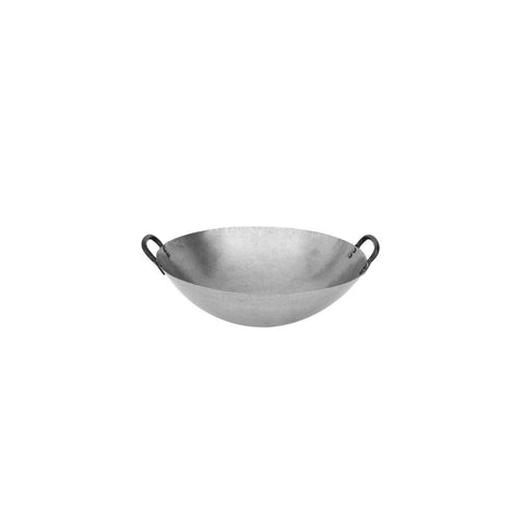 20515 Chinese Cooking Utensils Round Iron Wok w/ 2 Handles 380mm