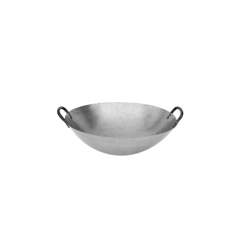 20517 Chinese Cooking Utensils Round Iron Wok w/ 2 Handles 430mm