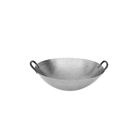 20518 Chinese Cooking Utensils Round Iron Wok w/ 2 Handles 450mm