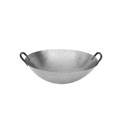 20520 Chinese Cooking Utensils Round Iron Wok w/ 2 Handles 500mm