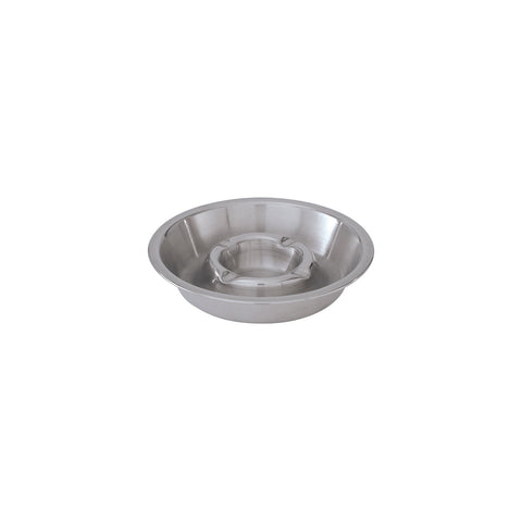 40058 Ashtrays Double Well Ashtray Stainless Steel 135mm