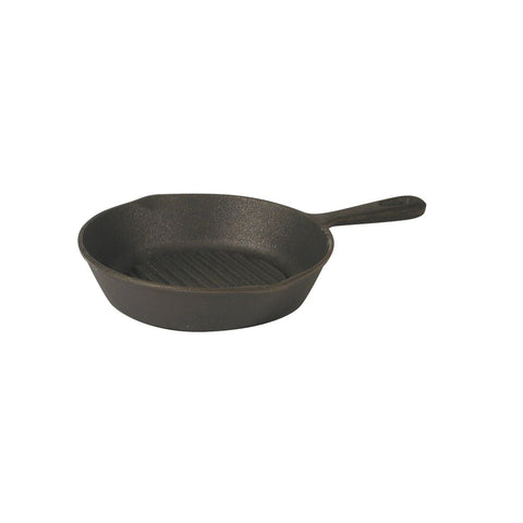 41080 Cast Iron Cookware Round Skillet Ribbed 250mm
