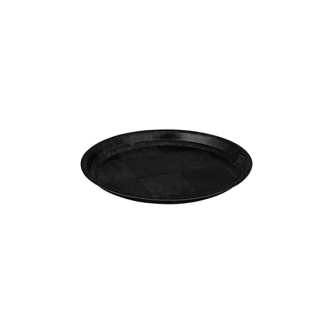 41508-BK Trays & Platters Trenton Round Tray Black Wood 200mm