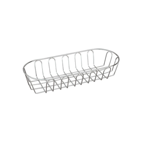 41822 Serving Baskets Rectangular Bread Basket Chrome Plated 355x145x70mm