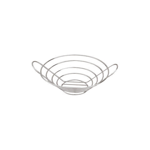 41831 Serving Baskets Round Multi-Purpose Basket Chrome Plated 245x115mm