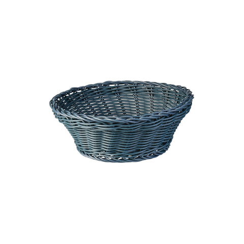41880-GY Serving Baskets Round Display Basket Grey 205x70mm