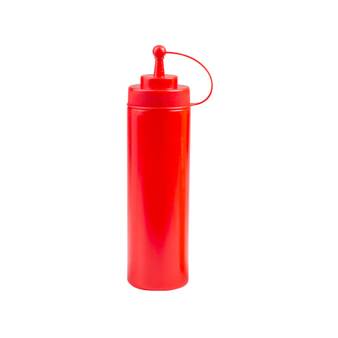 45124-R Squeeze Bottles Red Squeeze Bottle w/ Cap 720ml