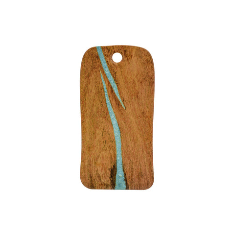 460012 Cheforward Lapis Rectangular Board Lapis Rectangular Platter Cherry with Turquoise 191x381mm