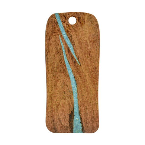 460022 Cheforward Lapis Rectangular Board Lapis Rectangular Platter Cherry with Turquoise 228x511mm