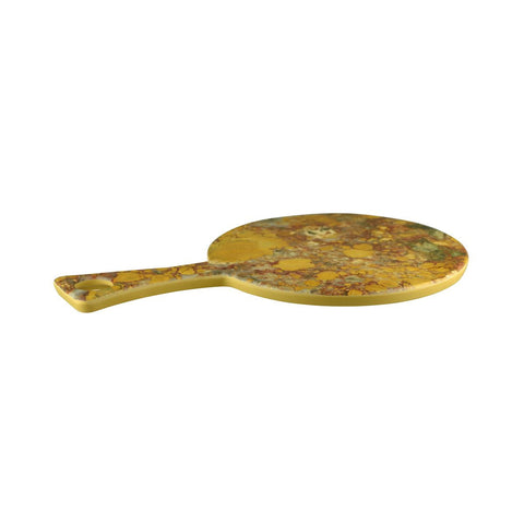 460032 Cheforward Lapis Round Paddle Boards Lapis Round Paddle Board Gold Canyan Jasper Agate 395mm
