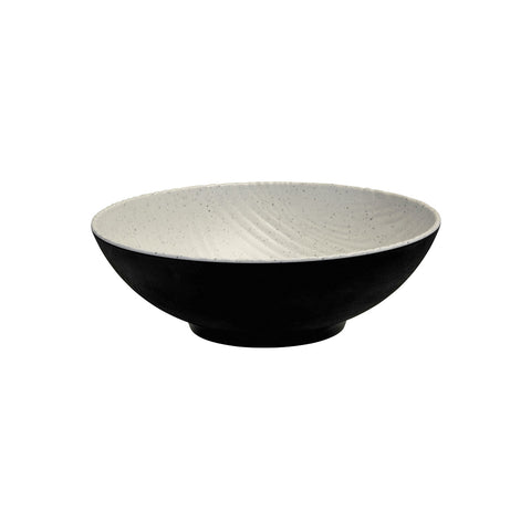 465833 Cheforward Transform Stone Transform Round Bowl Stone Natural / Black 330mm / 5.1Lt