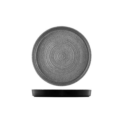 468130 Cheforward Infuse Stone Grey Infuse Stone Grey Round Platter 305x40mm