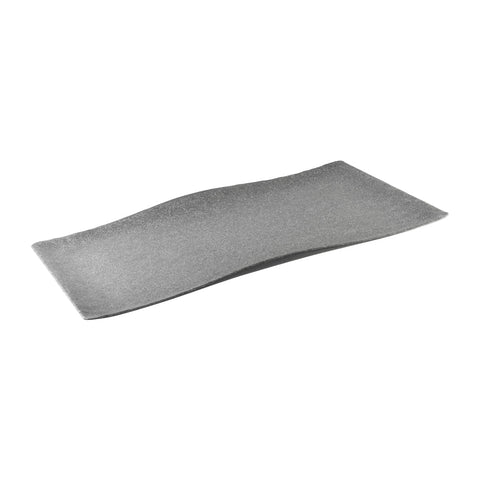468362 Cheforward Infuse Stone Grey Infuse Stone Grey Rectangular Platter 405x620mm