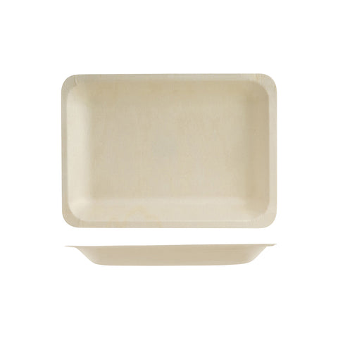 475120 Bio Wood Disposables Bio Wood Rectangular Plate 220x120mm