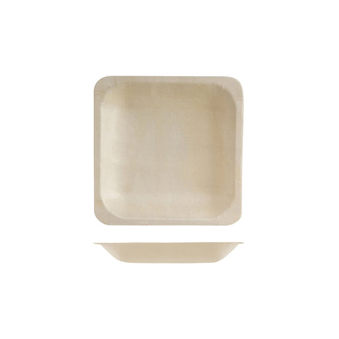 475214 Bio Wood Disposables Bio Wood Square Bowl 140x140mm