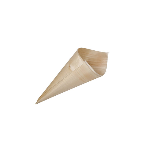 47708 Bio Wood Disposables Bio Wood Cone 80mm
