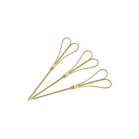 47982 Garnishes & Skewers Heart Skewer Natural Bamboo 120mm