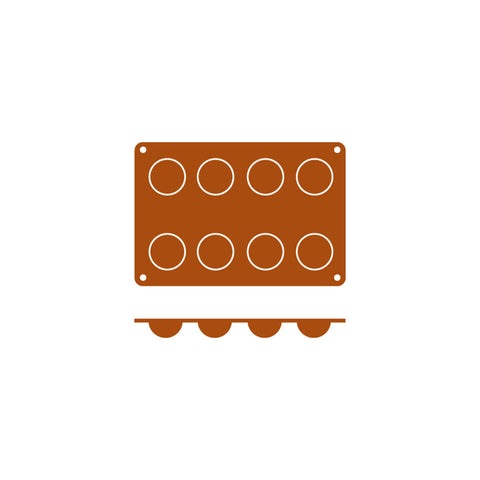 54604 Silicone Moulds Bola Mould 300x175mm / 30ml