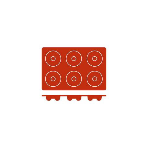 54612 Silicone Moulds Savarin Mould 300x175mm / 62ml