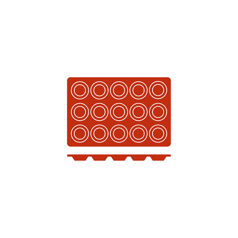 54614 Silicone Moulds Mini Tartaleta Mould 300x175mm / 25ml
