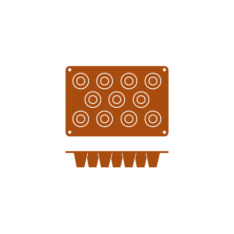 54620 Silicone Moulds Baba Mould 300x175ml / 50ml