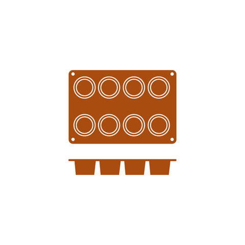 54628 Silicone Moulds Cilindro Mould 300x175mm / 90ml