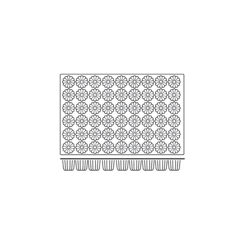 54802 Silicone Moulds Fluted Caneles Mould 600x400mm / 80ml