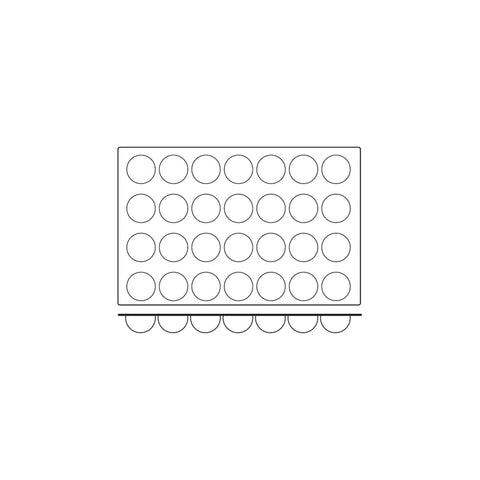 54803 Silicone Moulds Half Sphere Mould 600x400mm / 90ml