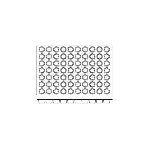 54807 Silicone Moulds Mini Muffin Mould 600x400mm / 40ml