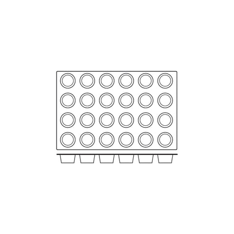 54809 Silicone Moulds Muffin Mould 600x400mm / 122ml