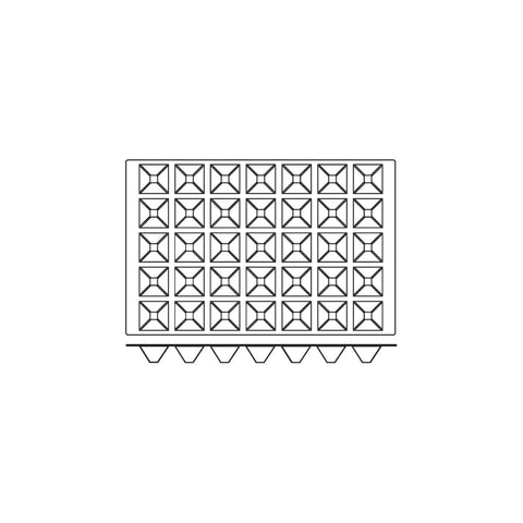 54810 Silicone Moulds Pyramid Mould 600x400mm / 61ml