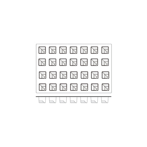 54821 Silicone Moulds Sweet Corner Mould 600x400mm / 102ml