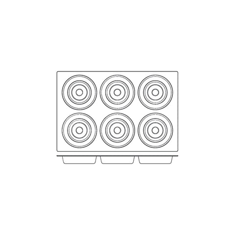 54831 Silicone Moulds Tart Mould 600x400mm / 614ml