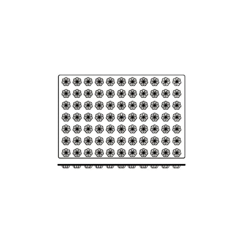 54834 Silicone Moulds Mini Charlotte Mould 600x40mm / 9ml