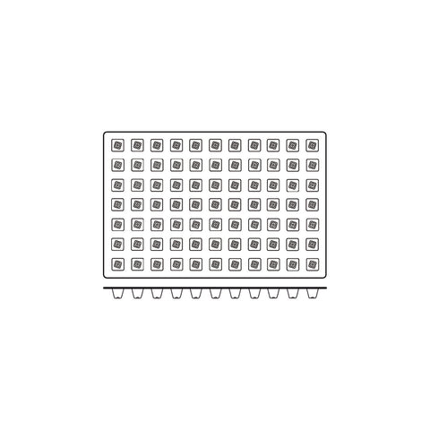 54846 Silicone Moulds Mini Pyramid Mould 600x400mm / 11ml