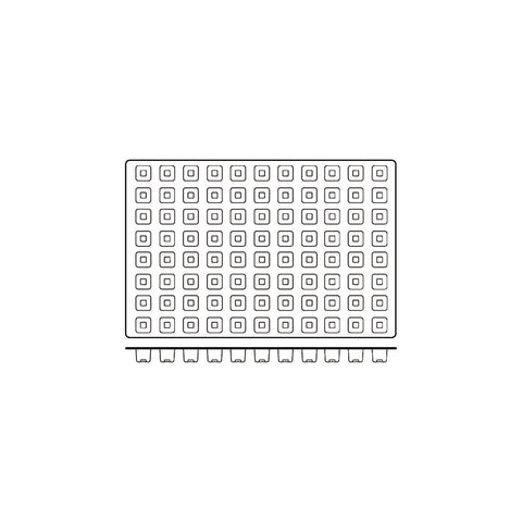 54947 Silicone Moulds Mini Cube Mould 600x400mm / 12ml